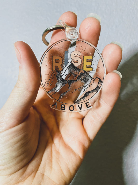 Rise Above Keychain