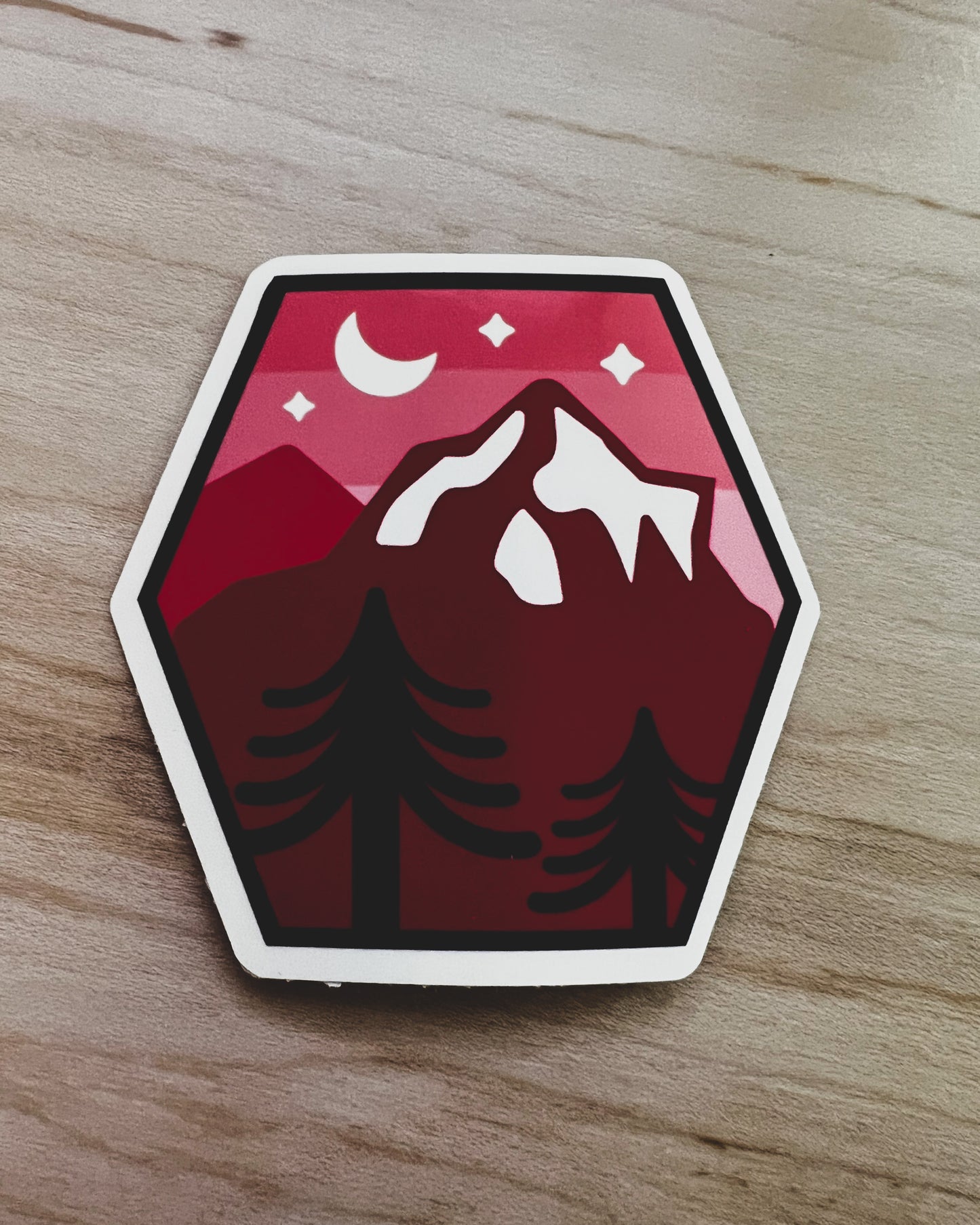 MOUNTAIN MOON STICKER